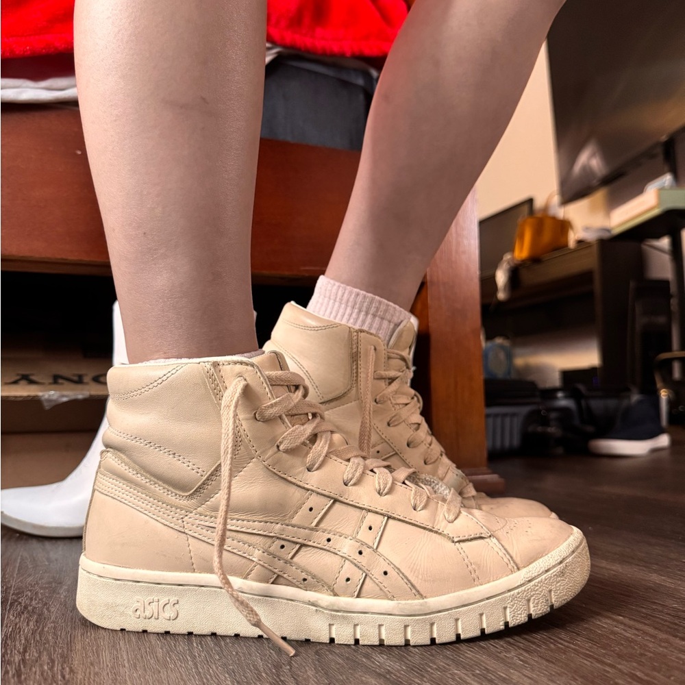 ASICS Women's Beige High-Top Sneakers